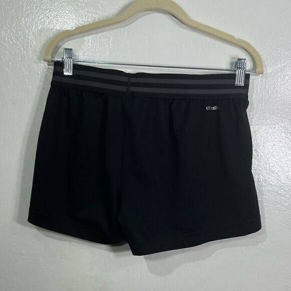 Adidas, athletic mini shorts, women’s size small, logo graphic - Picture 2 of 5